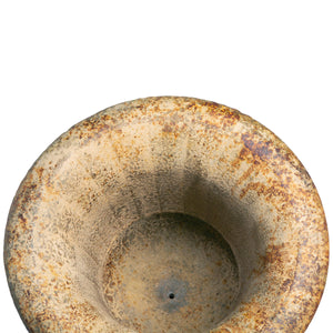 Fluted Metal Urn w/Pedestal