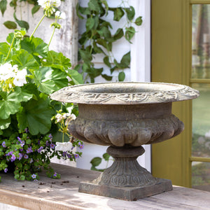 Classic Cast Iron Garden Urn