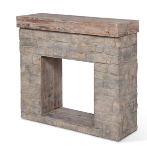 Garden Stone Fireplace Mantel