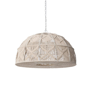 Macrame Dome Pendant Light