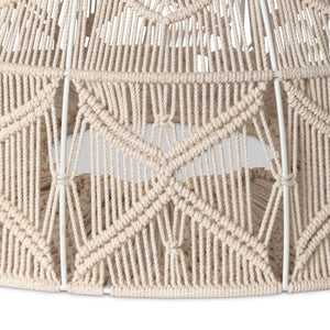 Macrame Dome Pendant Light