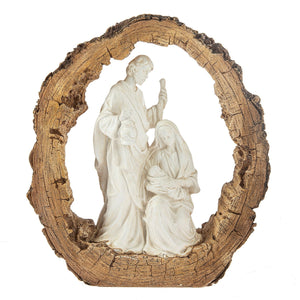 Log Nativity Figurine