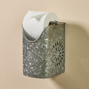 Farmhouse Galvanized Tissue Holder