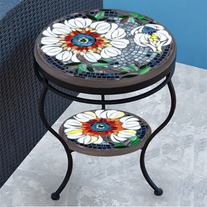 Florosol Mosaic Side Table - Tiered