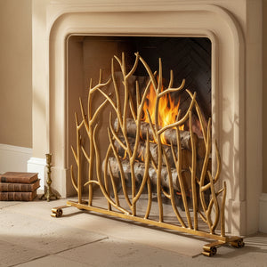 Gilded Branch Fireplace Screen