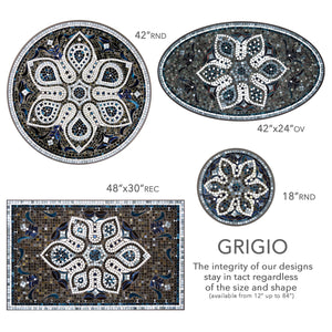 Grigio Mosaic Plant Stands