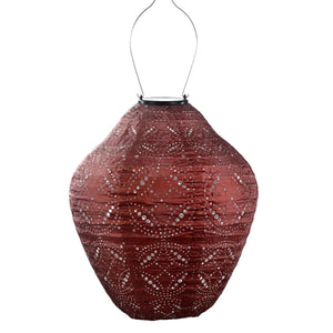 Indoor/Outdoor Jar Mandela Lantern - Copper
