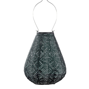Indoor/Outdoor Tulip Lace Lantern - Green