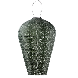 Indoor/Outdoor XL Balloon Lace Lantern - Sage Green