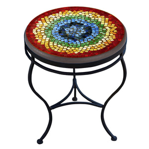Iris Mosaic Side Table