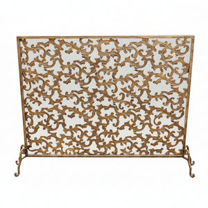 Leaf-Scroll Fireplace Screen