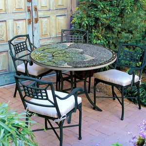 Lovina Mosaic Patio Table-Iron Accents
