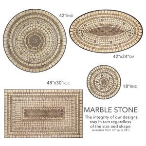 Marble Stone Mosaic Plant Stands