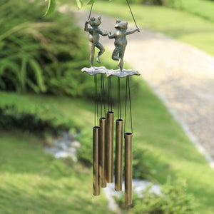 Meadow Dancing Frogs Wind Chime