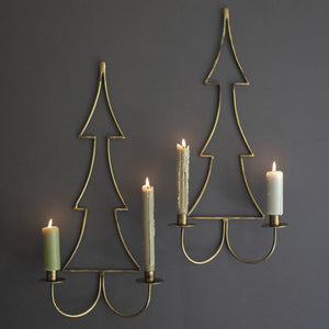 Yuletide Glow Sconces
