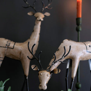 Yuletide Companions Iron Reindeer Duo
