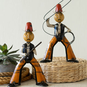 Rustic Wrangler Cowboy Duo