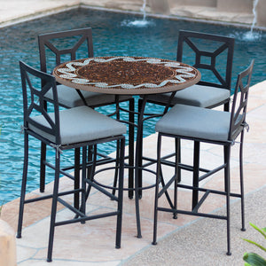 Oasis Mosaic High Dining Set