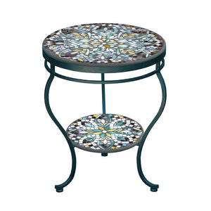 Ojai Valley Mosaic Side Table - Tiered