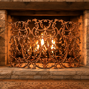 Old World Fireplace Screen - (39x28 & 53x28)