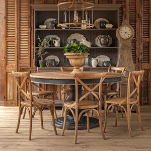 Hearthstone Round Pedestal Dining Table – Black