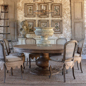 Vidalia 72" Round Pine Dining Table