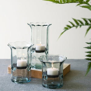 Ribbed Votive Cylinders (Set-3)