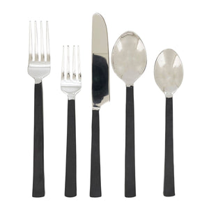 Hammered Black Flatware