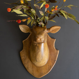 Savannah Grove Carved Deer Head