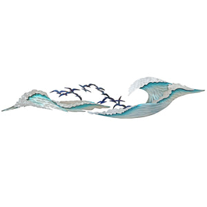 Seagulls on the Tide – Stainless Steel Wall Art
