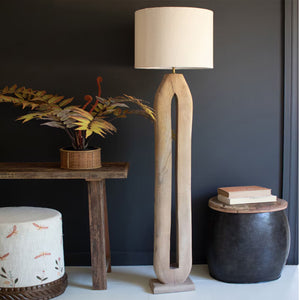 Solace Tall Wooden Floor Lamp