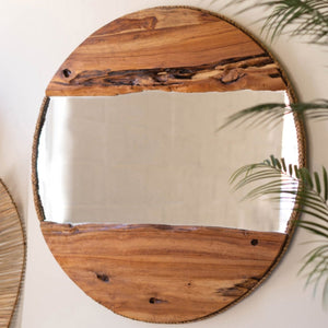 Tidewood Round Rope-Framed Mirror