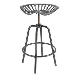 Tractor Seat Bar Stool - Grey