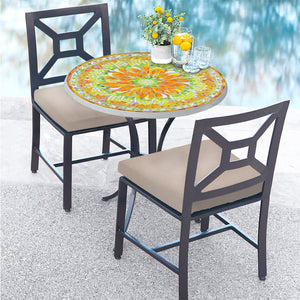 Umbria Mosaic Patio Table 48"-60"