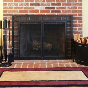 Sidelight Classic Fireplace Screen with Doors