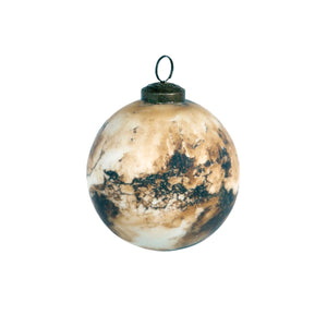 Marble Pattern Mercury Glass Ornaments