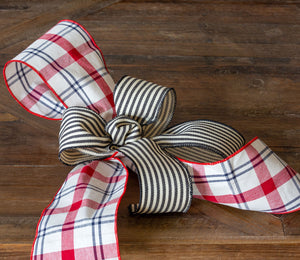 Farmhouse Plaid Ribbon