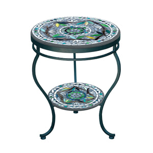 Zen Mosaic Side Table - Tiered