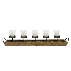 Rustic Candlelight Display