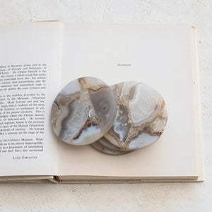 Golden Onyx Coaster Set