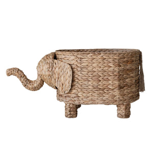 Hyacinth Elephant Basket