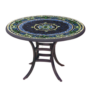 Lake Como Mosaic Patio Table-Iron Accents