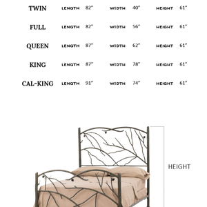 Pinebough Wrought Iron Bed
