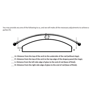 Custom Arch / Eyebrow Window Rods