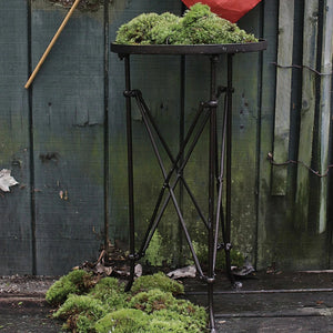 Scissor-Brace Accent Table