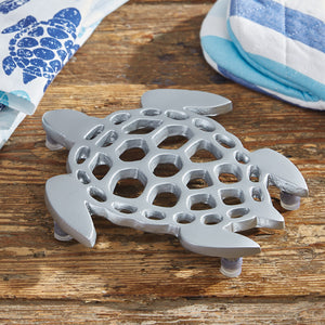 Seaside Turtle Metal Trivet