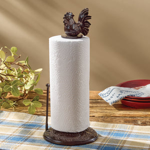 Rustic Rooster Paper Towel Holder
