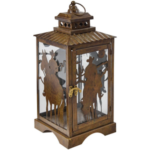 Saddle & Spurs Western Lantern