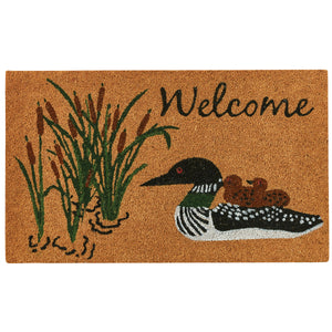 Rustic Loon Welcome Mat