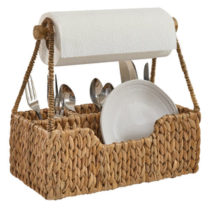 Hyacinth Caddy Paper Towel Holder